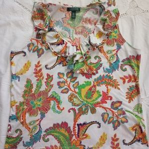 Ralph Lauren Floral women's sleeveless top size 2x